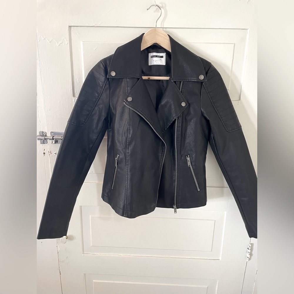 Faux leather jacket